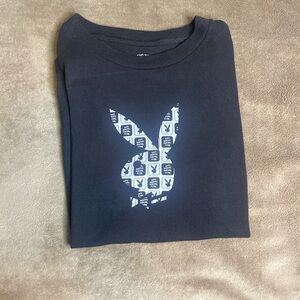 Playboy x Anti Social Social Club. Black and white checkered pattern.